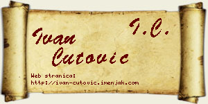 Ivan Čutović vizit kartica